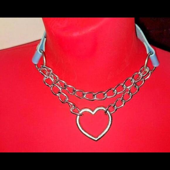 8 Chokers Necklaces Spiked Collars Gothic Punk Jewelry ! - Picture 2 of 13